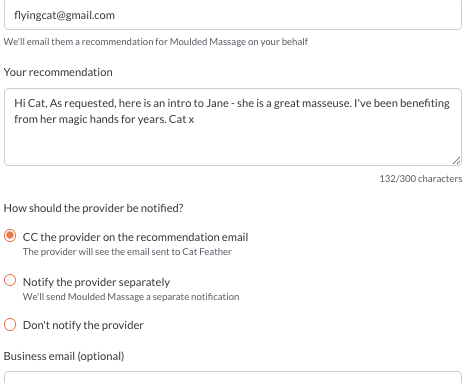 Referral activated illustration