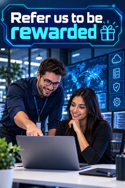 A technology professional with a client who came through a referral
