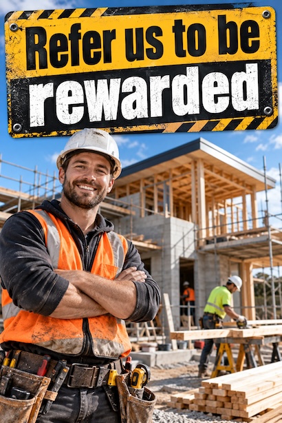 A tradesperson on a job won through a customer's referral